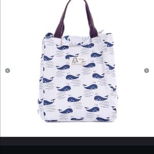Cute whale Thermal tote